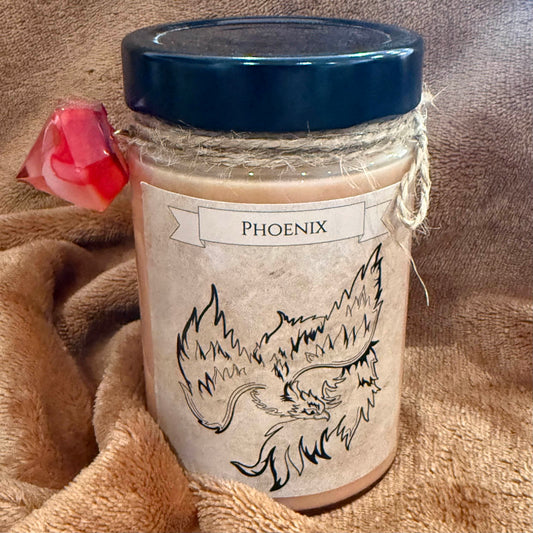 Grande Bougie Phoenix – 220 ml – Feu de Bois